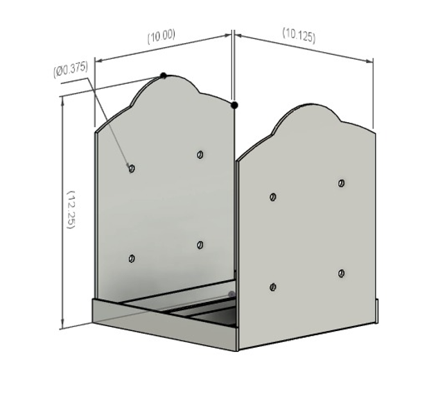 PB10R — 10×10 Rough Cut Post Base